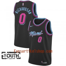Miami Heat Trikot Josh Richardson 0 2018-19 Nike City Edition Schwarz Swingman - Kinder